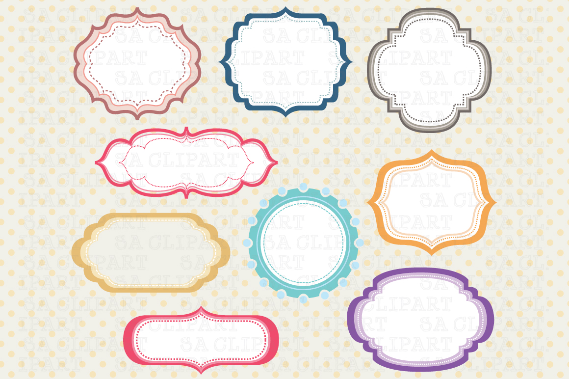 Digital frame ClipArt ~ Illustrations on Creative Market