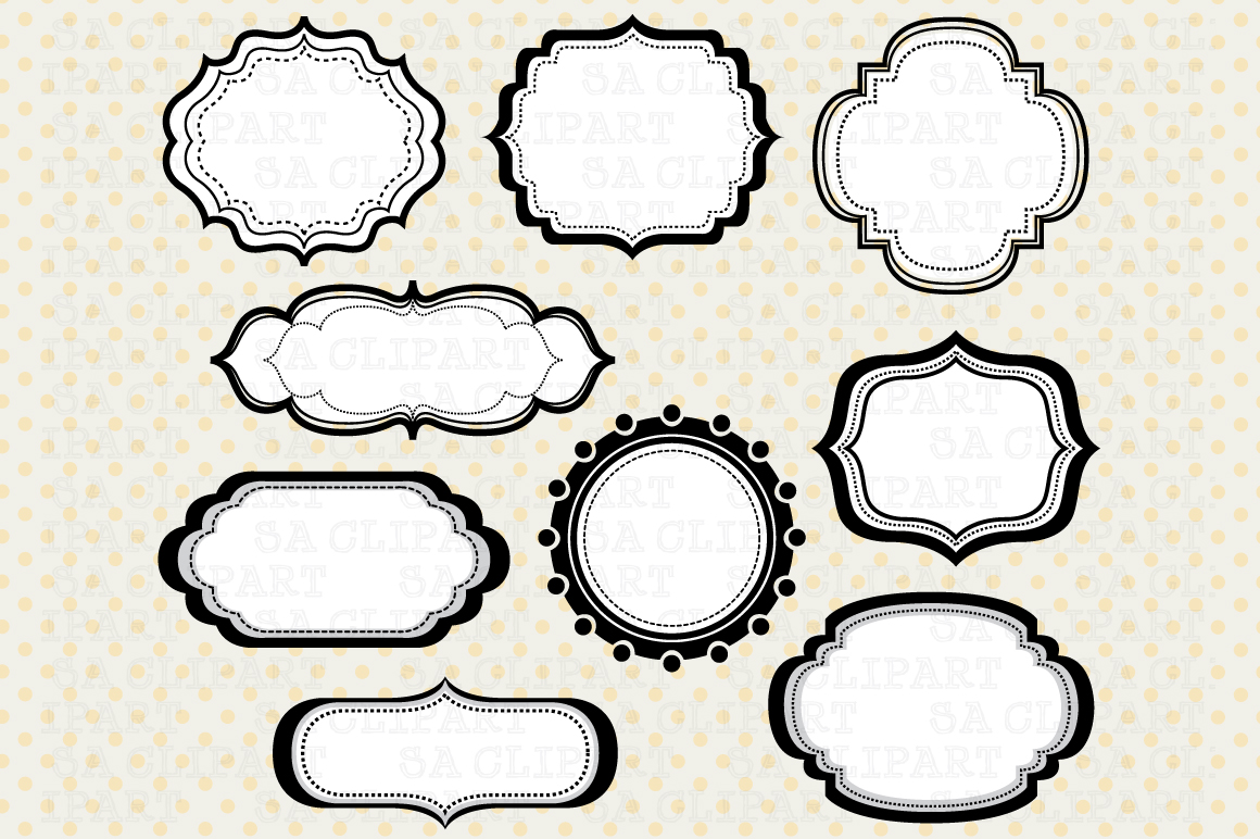 Digital frame ClipArt ~ Illustrations on Creative Market