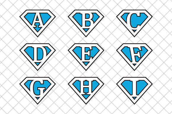 superman letters v4 illustrations on creative market