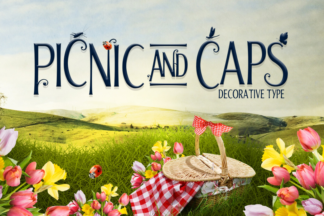 Picnic Caps Font Fonts on Creative Market
