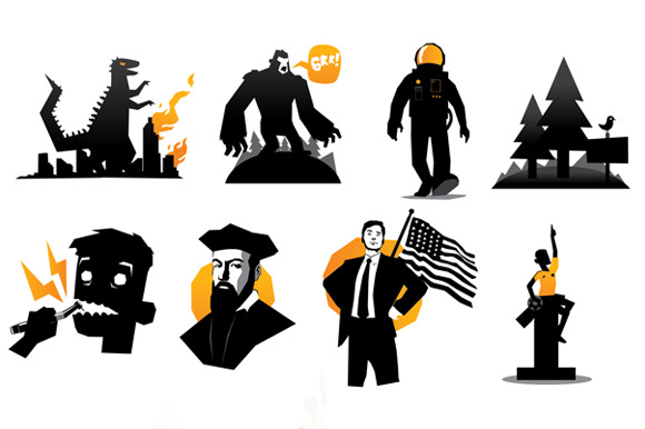Set Of Mosters And Humans Vector Set Of Mosters And Humans Vector