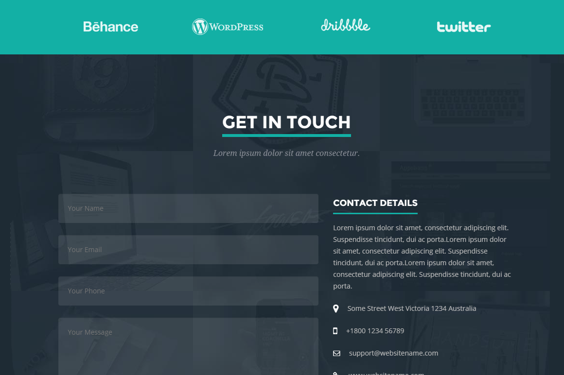 Flatfy Responsive Resume / CV Bootstrap Themes on Creative Market