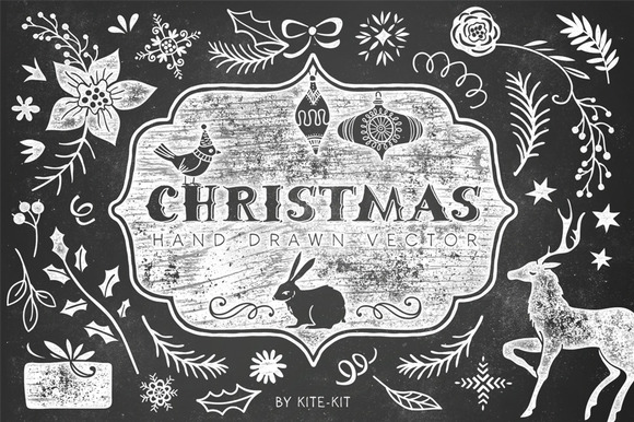 Christmas hand drawn pack - Illustrations - 1