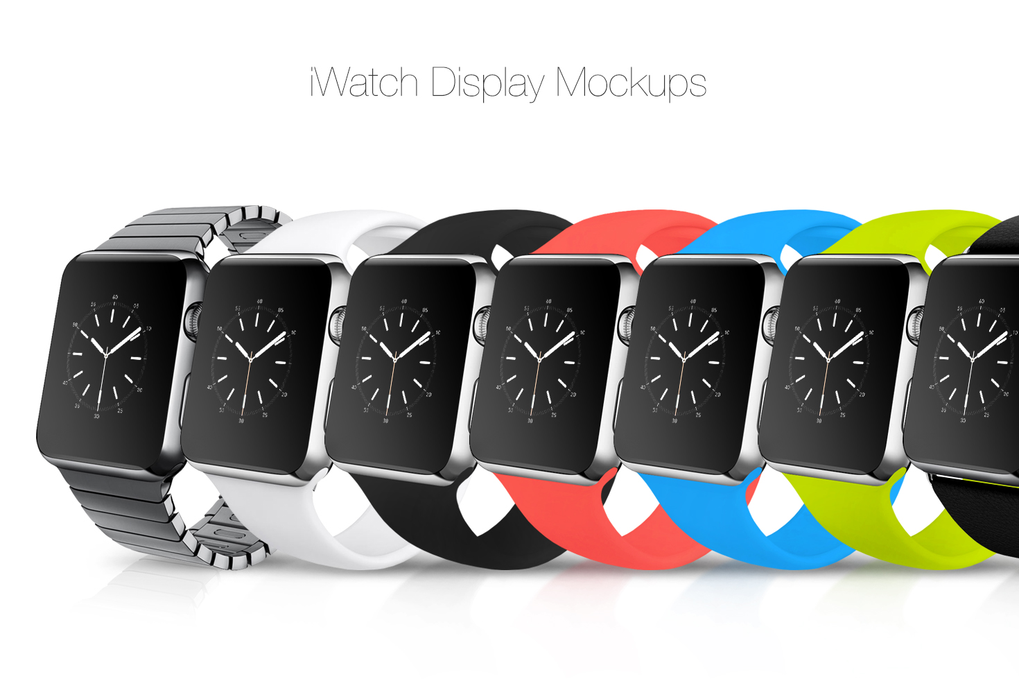 IWATCH display. Watch Mock.