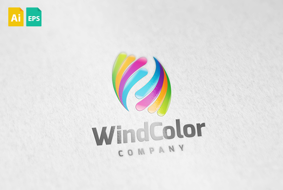 WindColor ~ Logo Templates on Creative Market