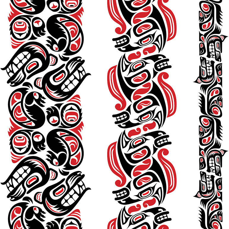 Haida styled seamless patterns (12x) ~ Patterns on Creative Market