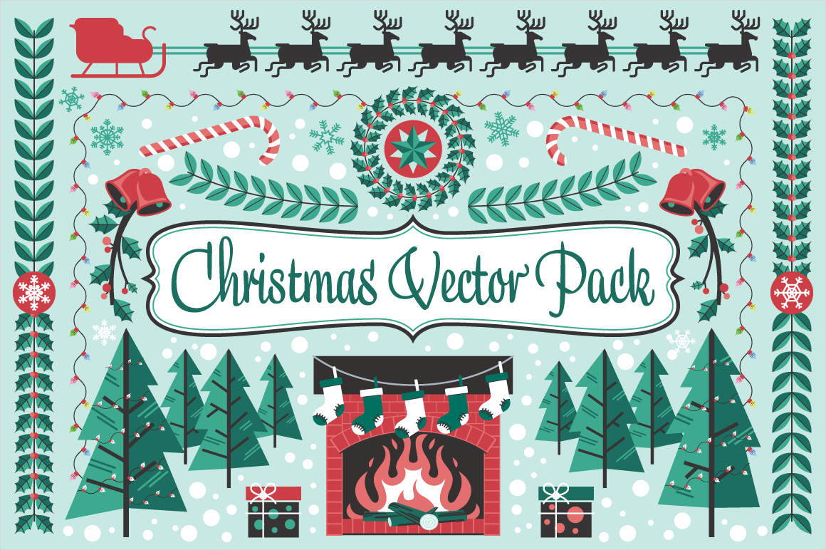 Download Christmas Holiday Vector Pack ~ Objects on Creative Market