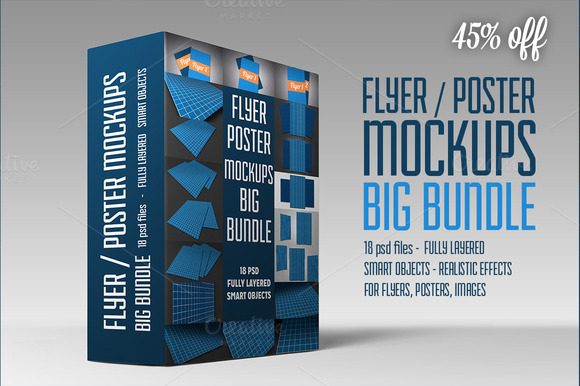 Flyer Poster Mockups Big Bundle Flyer Poster Mockups Big Bundle