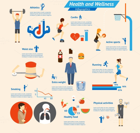 Fitness Infographics ~ Illustrations on Creative Market