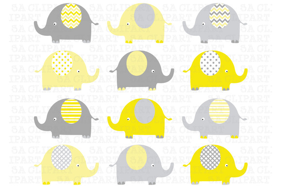 yellow elephant clipart - photo #17