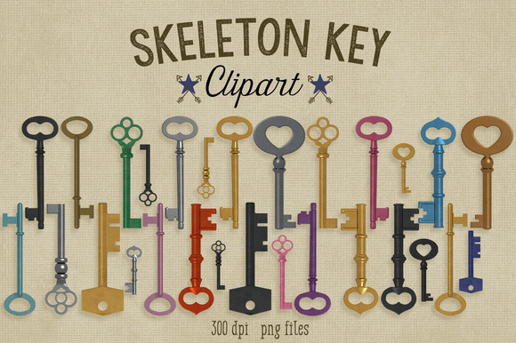 skeleton key clipart graphics - photo #45