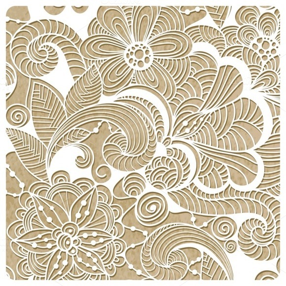 Vector Winter Lacy Pattern Vector Winter Lacy Pattern