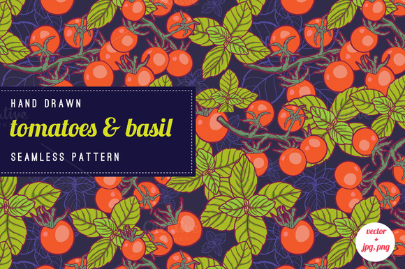 Bright Vegetables Pattern Bright Vegetables Pattern