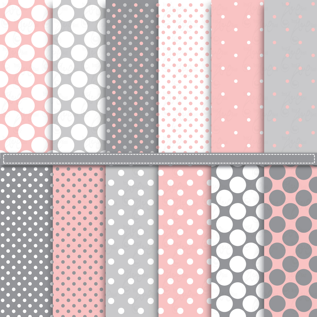 Polka Dot Digital Paper Pack ~ Illustrations on Creative Market