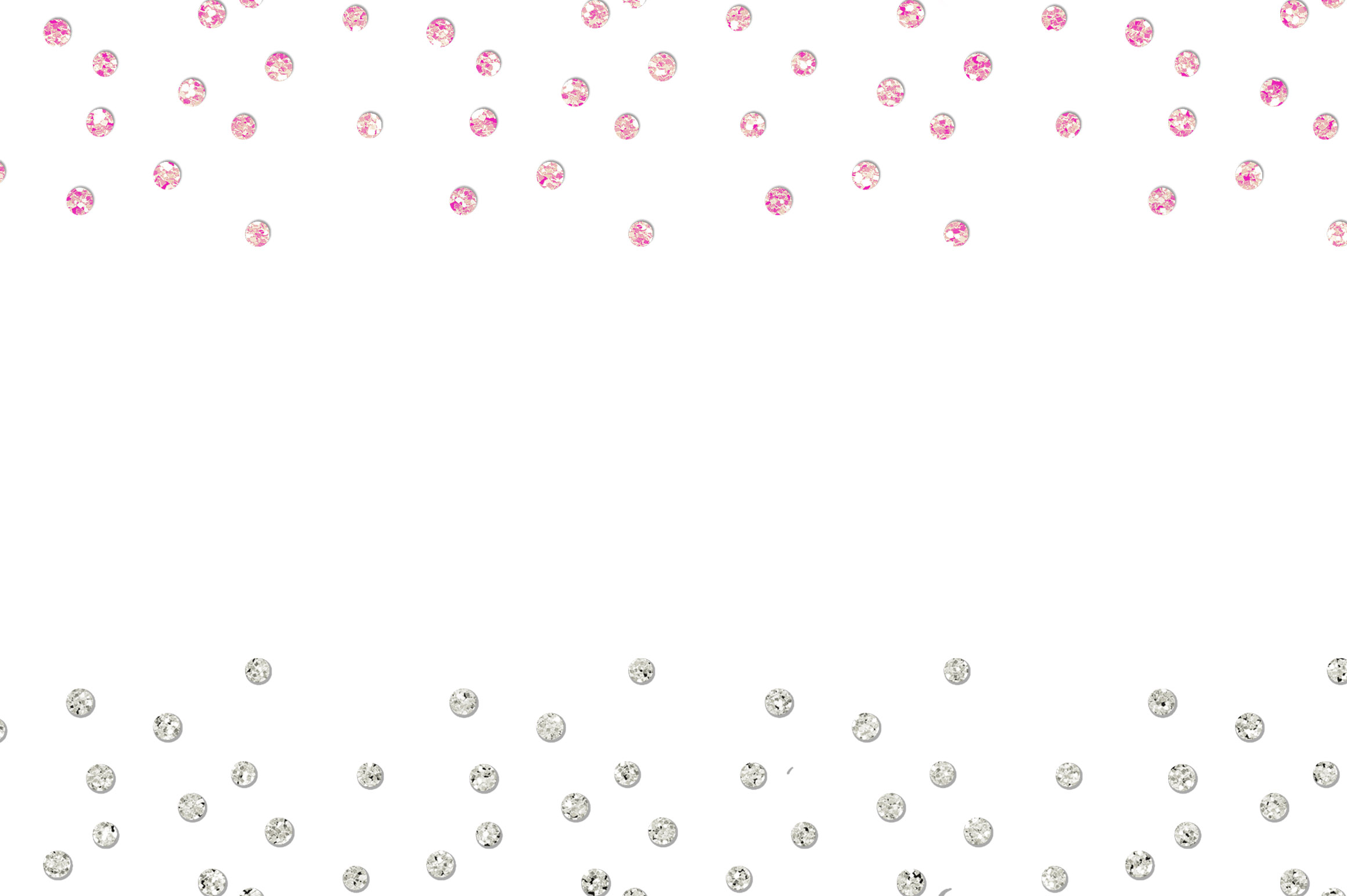 Glitter confetti borders ~ Illustrations on Creative Market