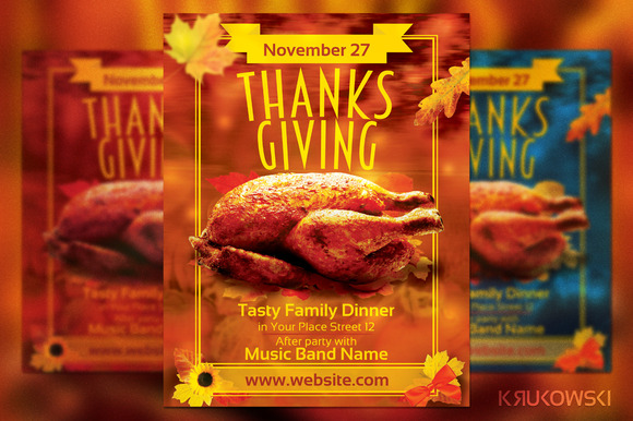 dinner party flyers