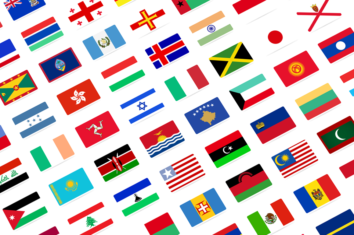 228 Flat Flags ~ Icons on Creative Market