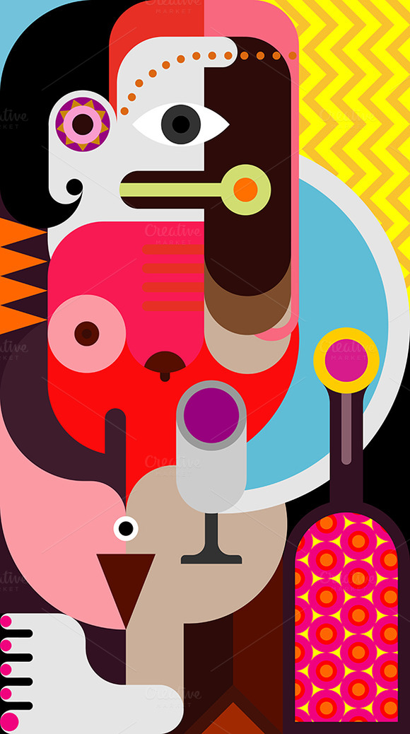 Abstract Portrait Of A Woman Abstract Portrait Of A Woman