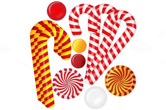 Set With Different Red And White Can Set With Different Red And White Can