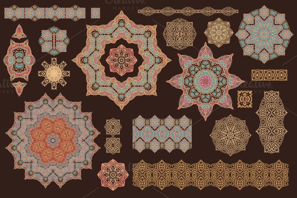Set Of Decorative Elements Set Of Decorative Elements