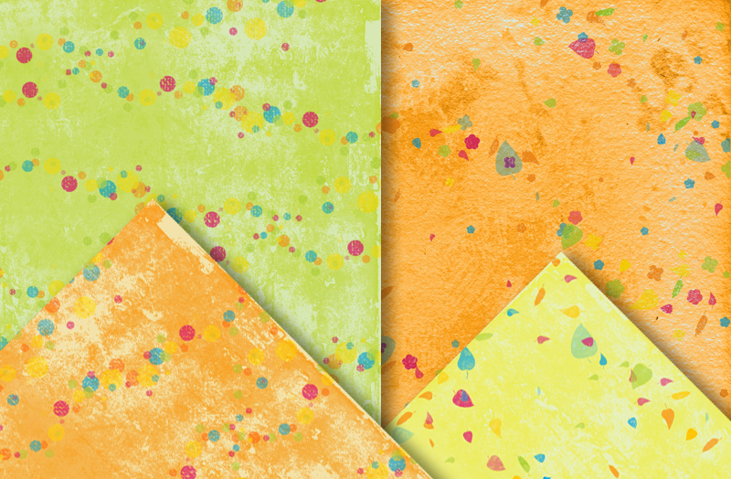 Spring Colors Pattern Papers ~ Patterns on Creative Market