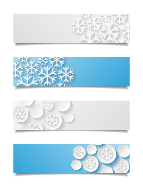 Set Of Christmas Banners Set Of Christmas Banners