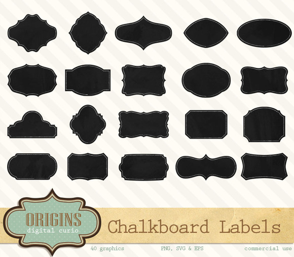 chalkboard labels clipart - photo #43