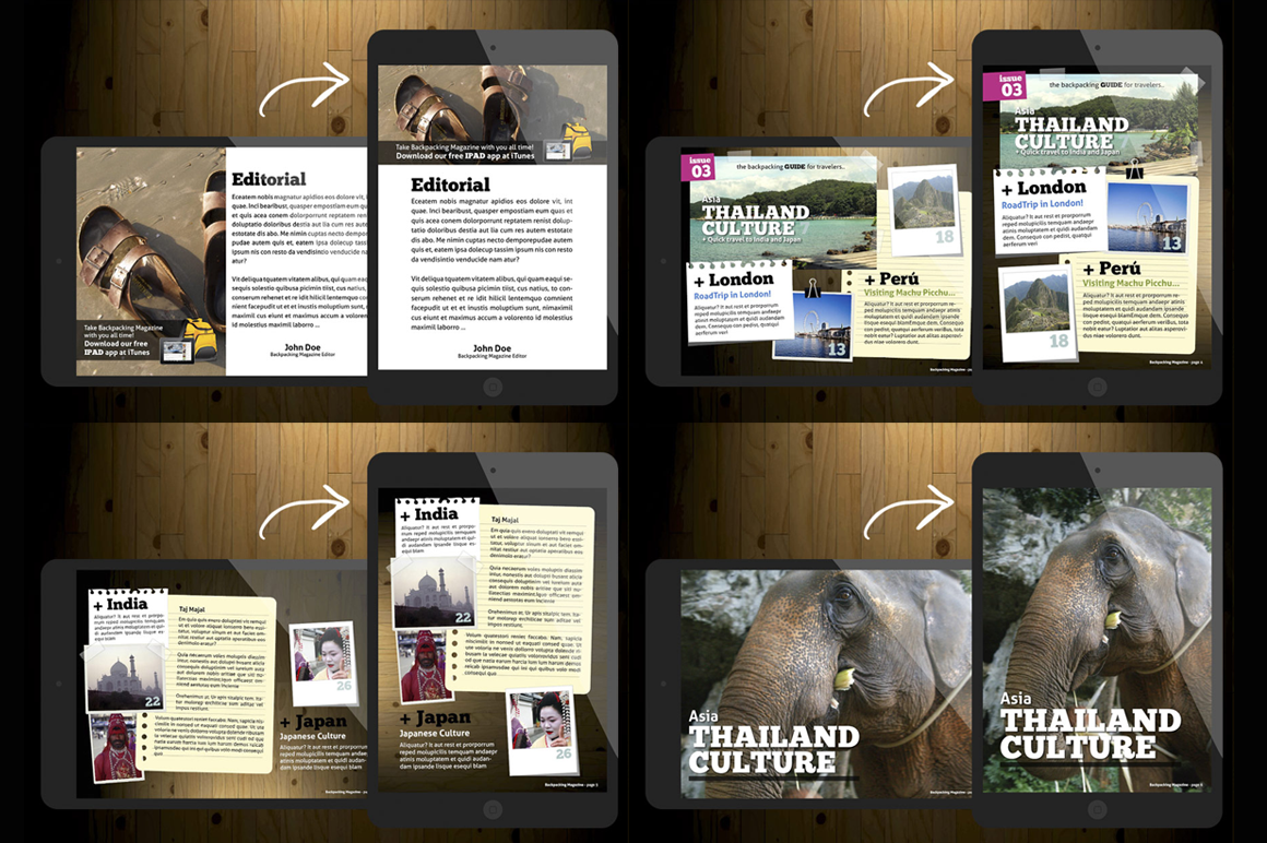 BackPacking iPad Magazine Template - Magazines - 2