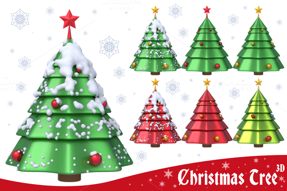 Christmas Tree 3D Set 1 Christmas Tree 3D Set 1