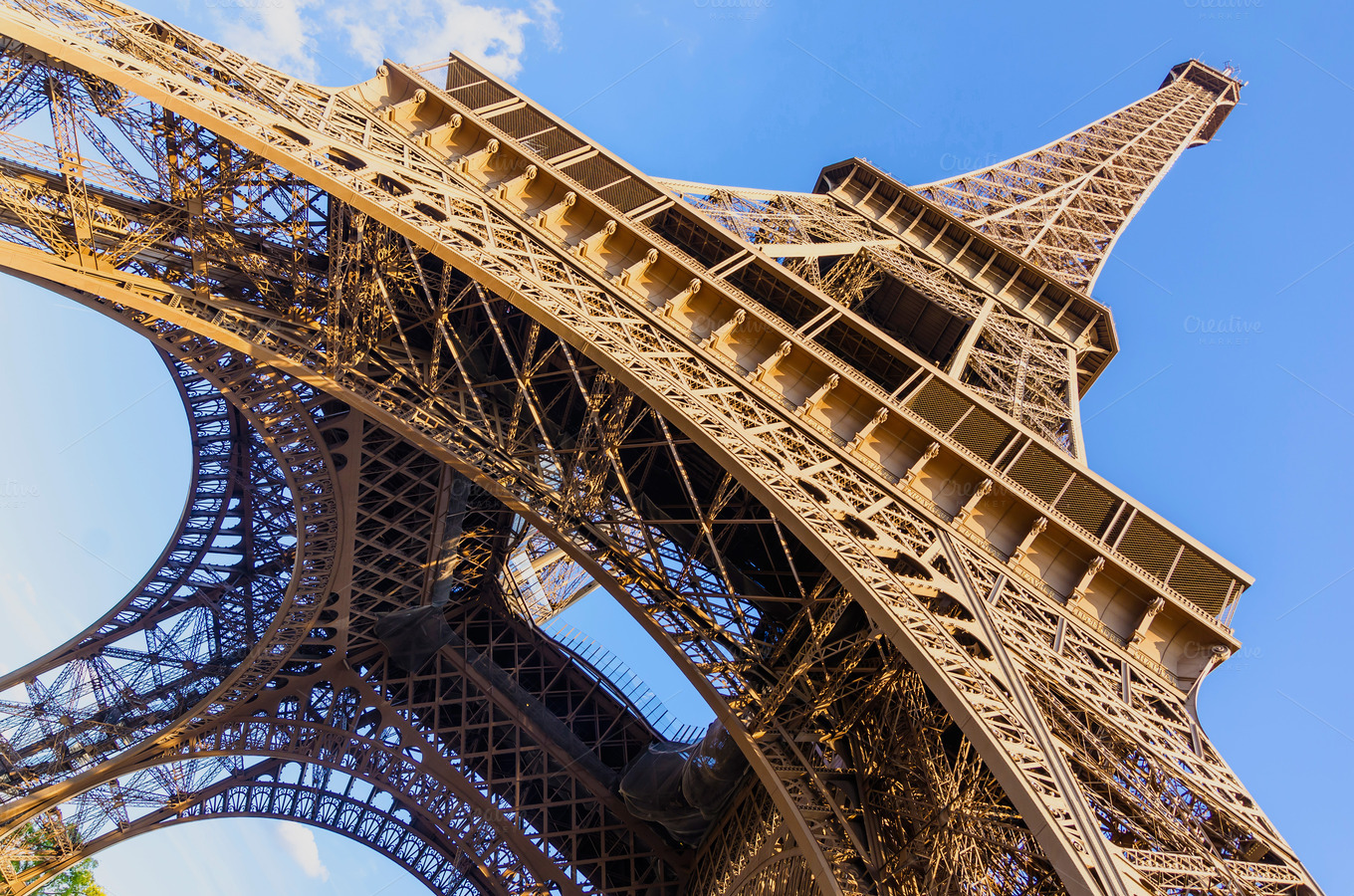 Paris, Eiffel tower wide view ~ Architecture Photos on Creative Market