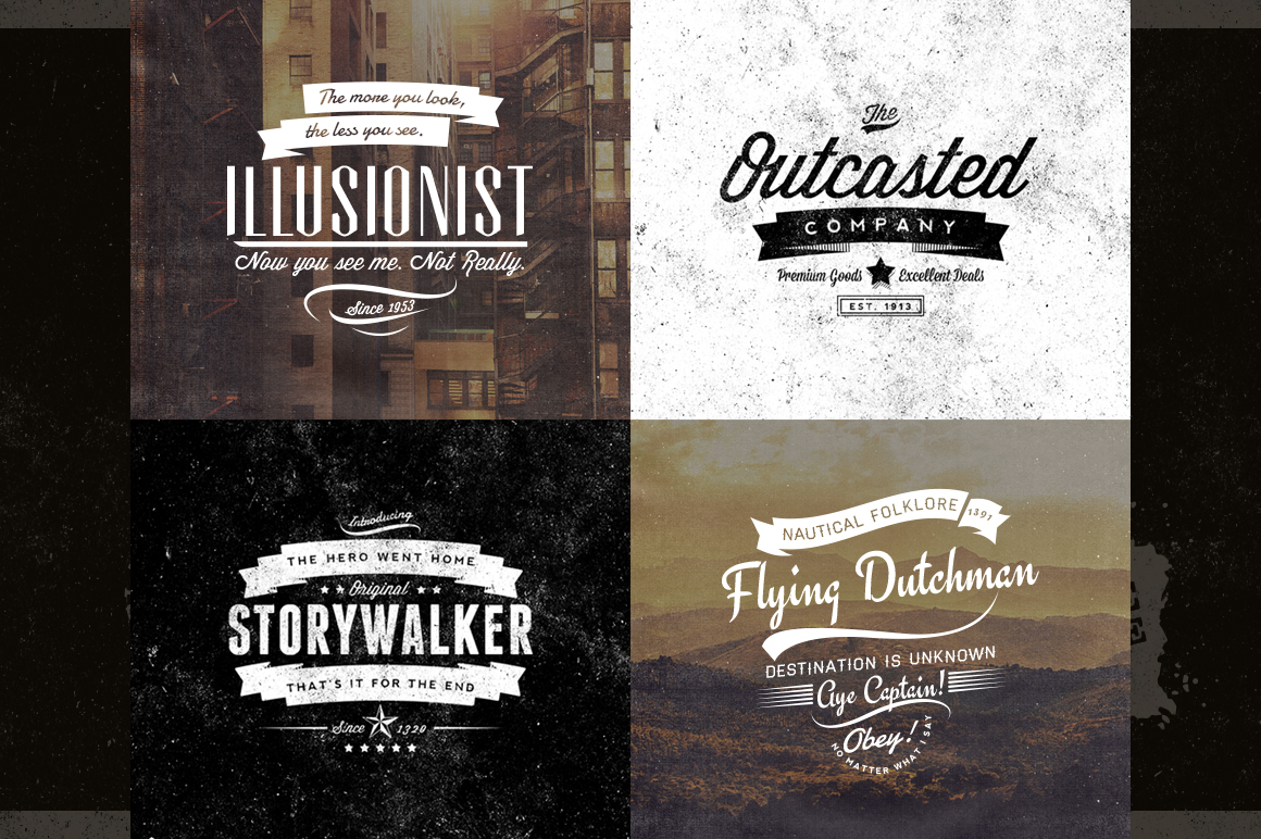 Classic Vintage Insignias Collection ~ Logo Templates on Creative Market