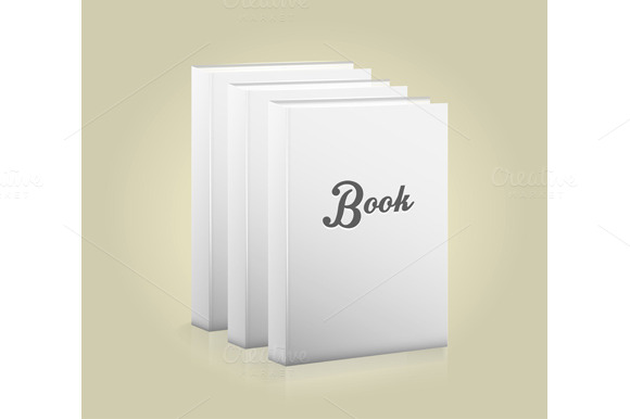 Set Front View Of Blank Book Set Front View Of Blank Book