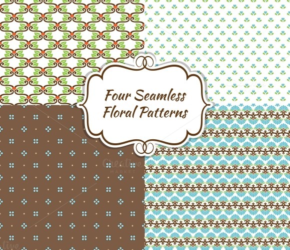 Seamless Vector Floral Patterns Seamless Vector Floral Patterns