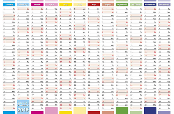 Elegant Planner For New Year 2015 Elegant Planner For New Year 2015