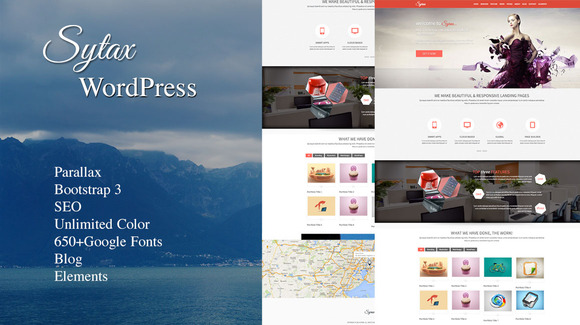 Sytax One Page MultiPurpose WP Theme