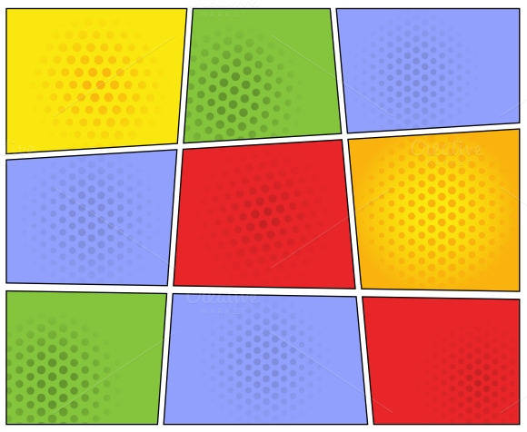 Comic Book Page Layout Template ~ Product Mockups on Creative Market