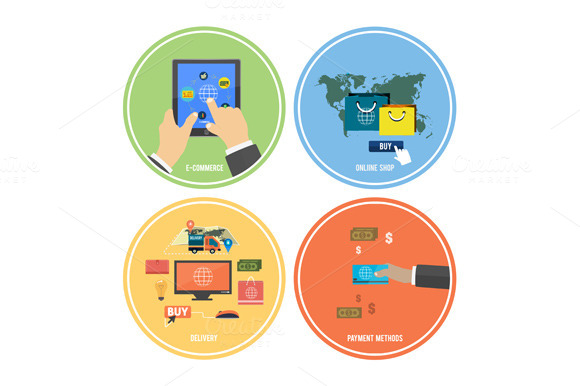 Icons For E-commerce Delivery Icons For E-commerce Delivery