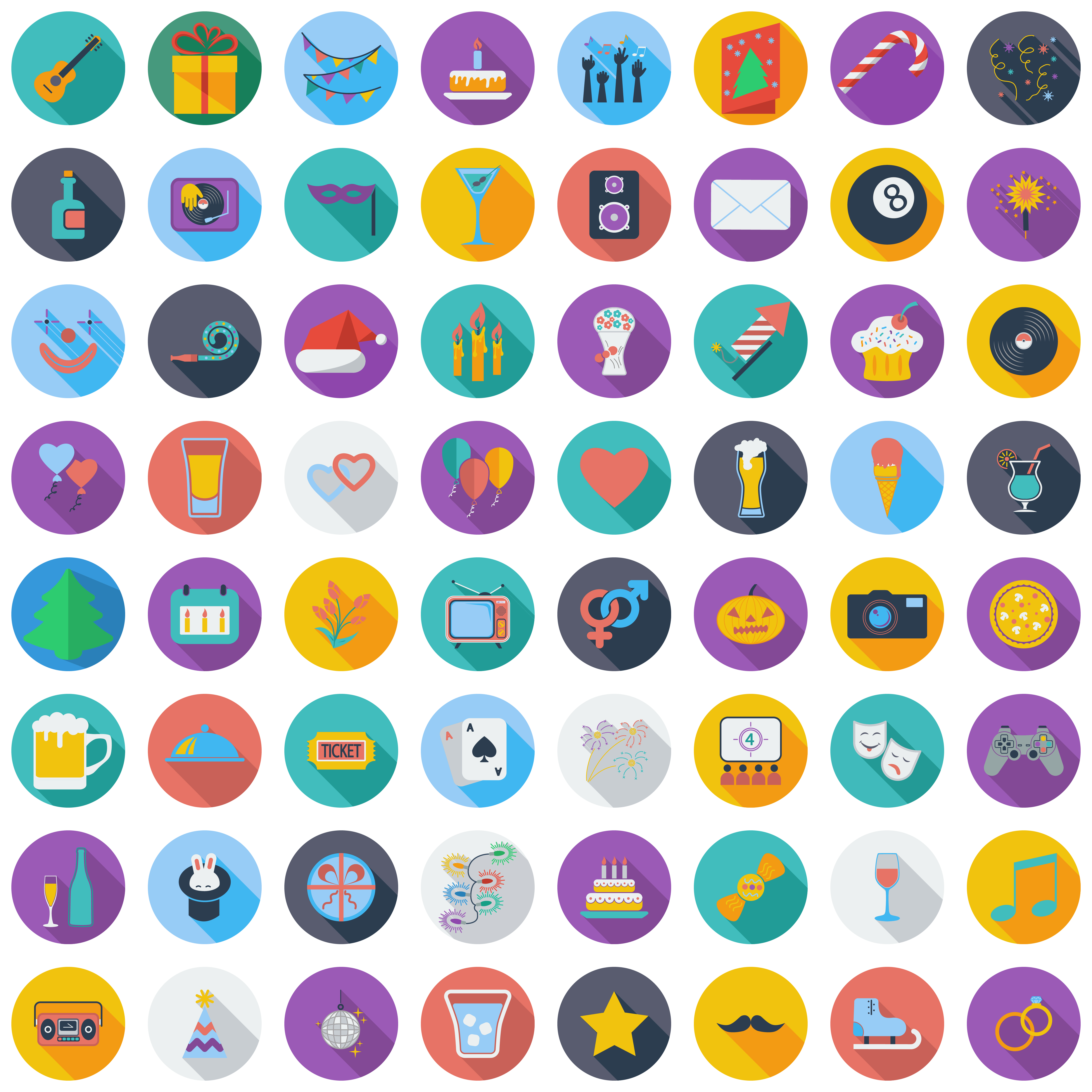 Celebration and Party ~ Icons on Creative Market