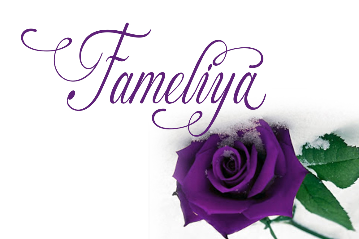 Free Fameliya Script Fonts