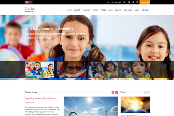 Charitas Foundation WordPress Theme
