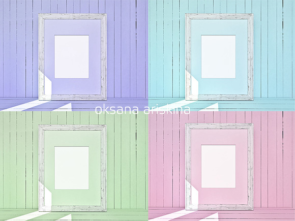 4 Colors Mockup Frames