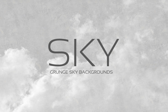 24 Grunge SKY Backgrounds B W