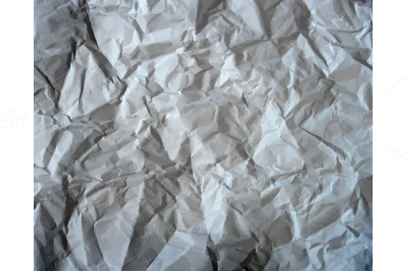 Set Texture Of Crumpled Paper