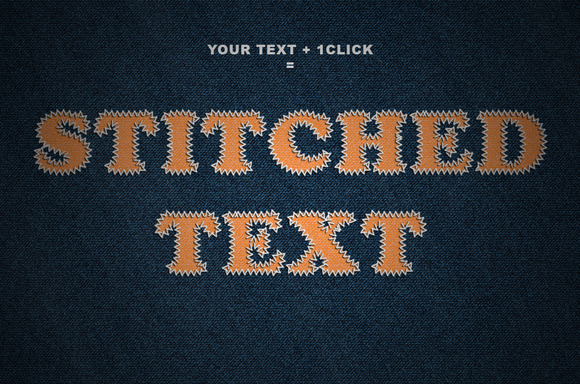 Stiched Text Action