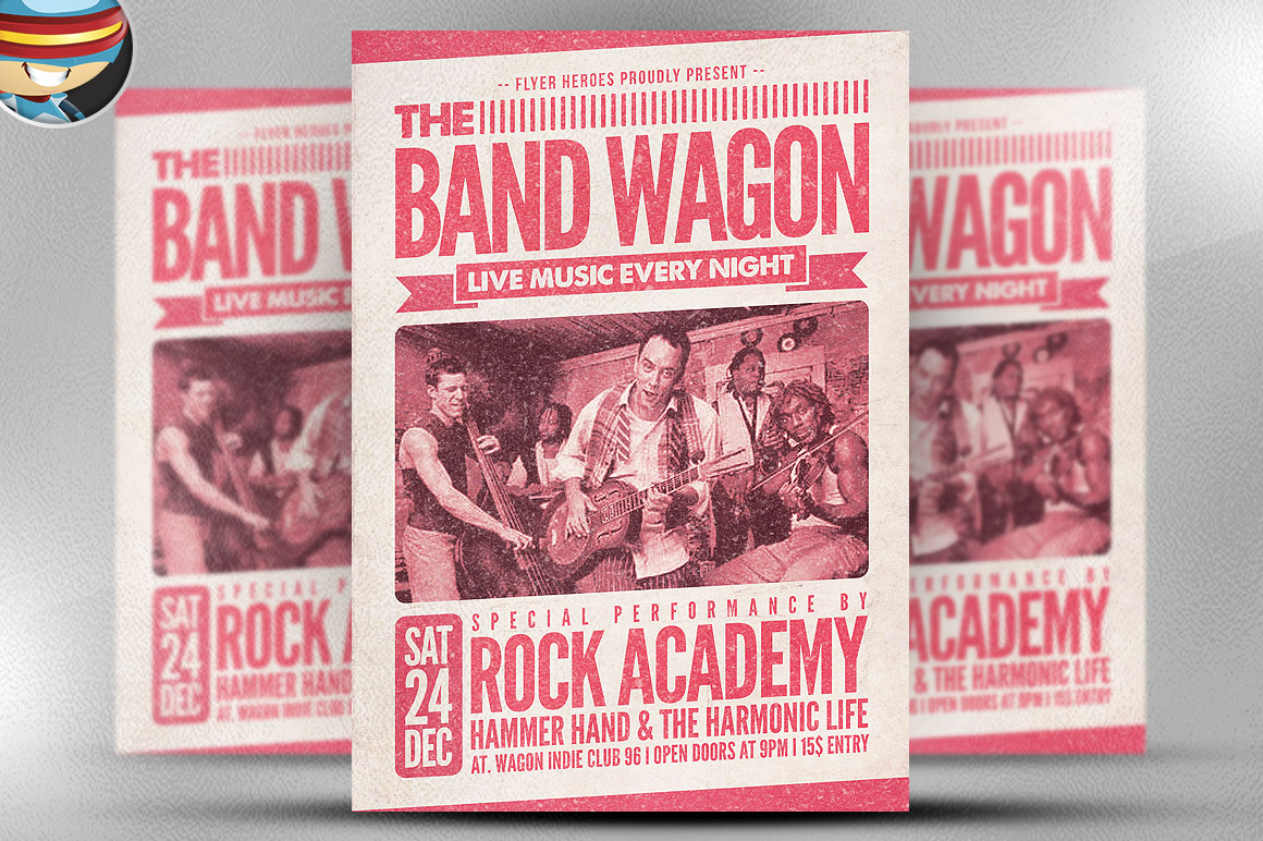 The Band Wagon Flyer Template - Flyers - 1