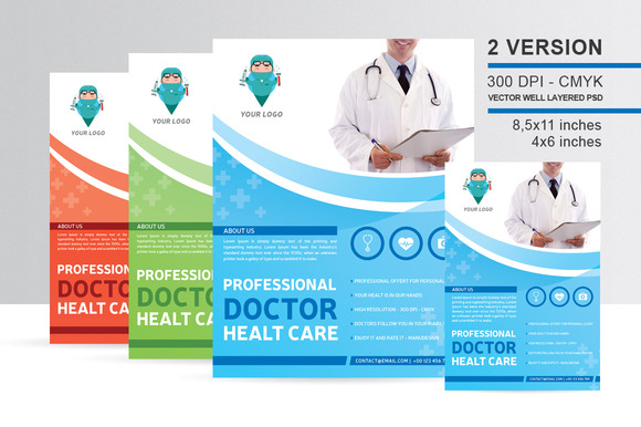 Professional Doctor Healt Care Flyer