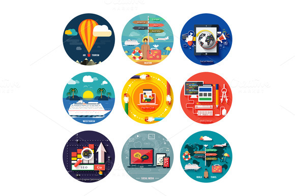 Icons For Web Design Seo Social