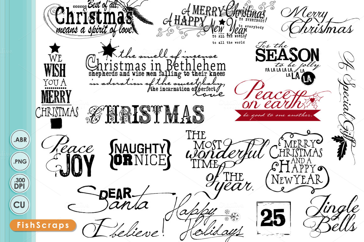 christmas wordart titles quotes brushes on creative christmas wordart titles quotes brushes on creative