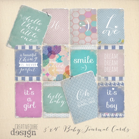 Journaling Cards Baby Quotes