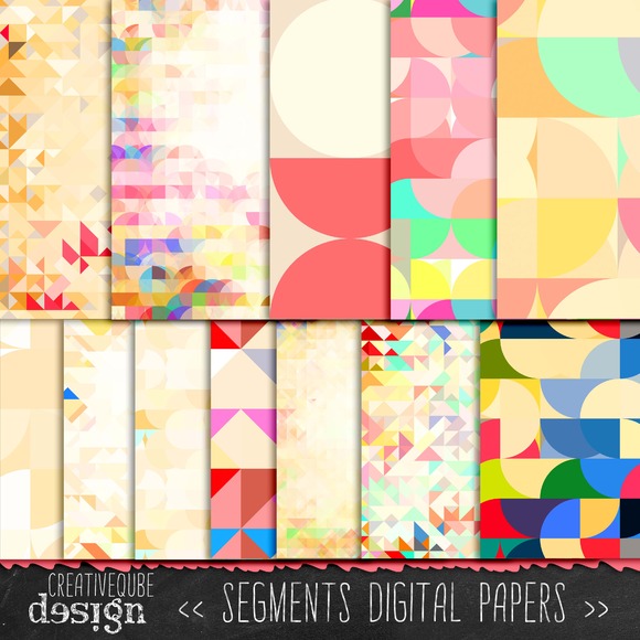 Segments Pattern Digital Paper